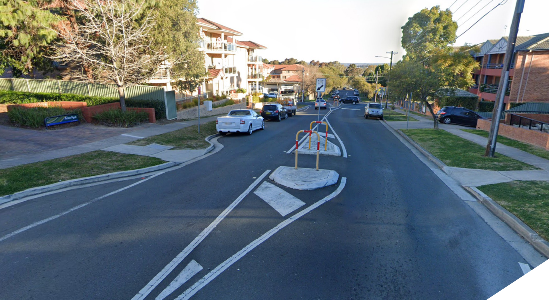 Pedestrian Refuge Island on Eldridge Rd, West of Herbert St, Bankstown